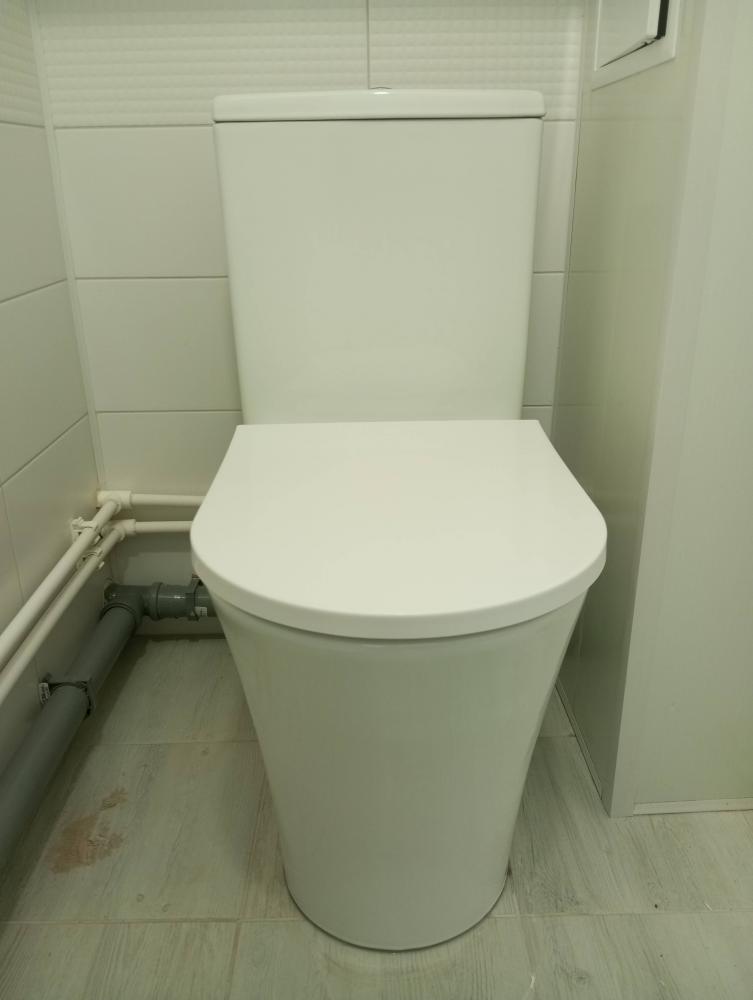 Установка напольного унитаза