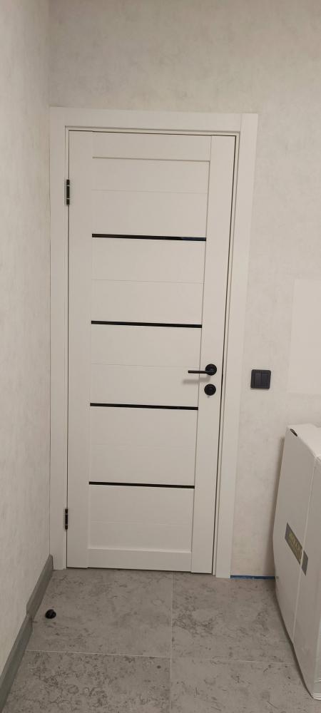 Установка межкомнатной двухстворчатой двери