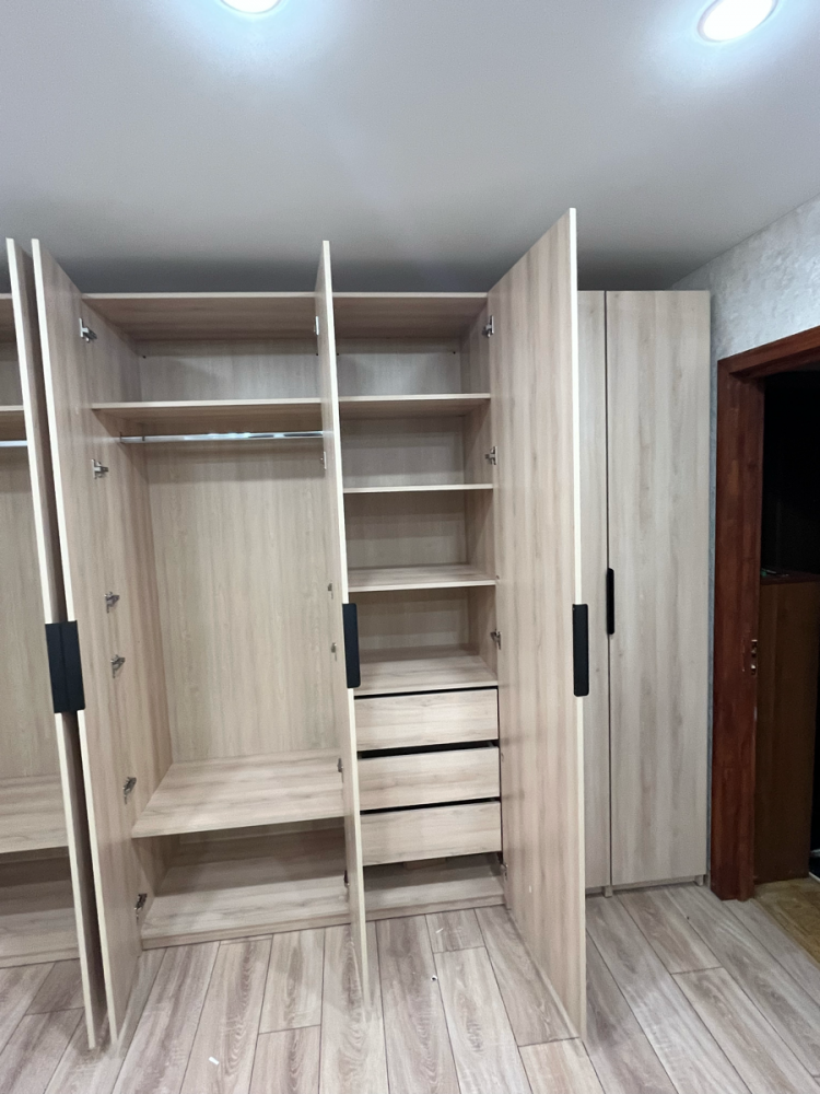 Сборка, установка и крепёж комода 4 ящика