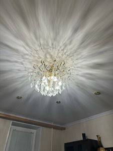 Установка люстры в сборке