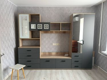 Сборка трехсекционной стенки