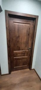 Установка межкомнатной одностворчатой двери с врезанной фурнитурой Сужение проёма Установка добора до 20 см