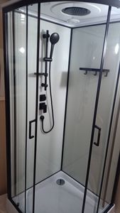 Установка душевой кабины шириной до 90 см