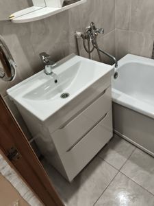 Установка смесителя (на готовые коммуникации)