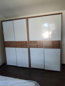 Сборка двухдверного шкафа-купе Сборка тумбы Сборка комода с 4 и менее ящиками Сборка двуспальной кровати Скрепление модулей/элементов мебели межсекционной стяжкой