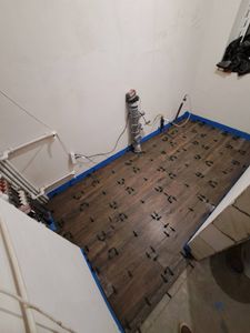 Установка напольного унитаза