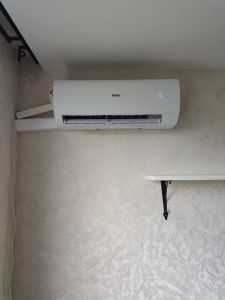 Установка сплит системы 7-9 kBTU (одноэтапный монтаж)