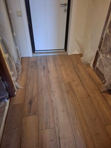 Прямая укладка ламината с подложкой более 20 кв.м