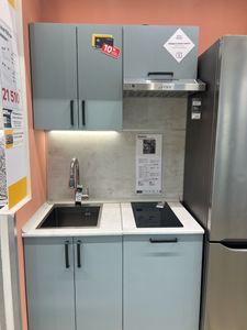 Сборка и установка кухонного каркаса Выпил под мойку или варочную панель Установка и подключение вытяжки