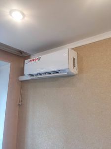 Установка сплит системы 7-9 kBTU (одноэтапный монтаж)