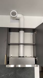 Монтаж воздуховода (пластикового или металлического) с подключением к вентканалу