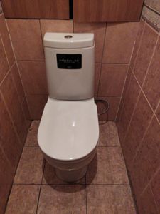 Установлено сантехническое оборудование на плиточное покрытие. Подключены коммуникации, обеспечена герметичность соединений. Проведена проверка функционирования и устранение возможных протечек.