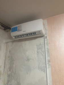 Установка сплит системы 7-9 kBTU (одноэтапный монтаж)