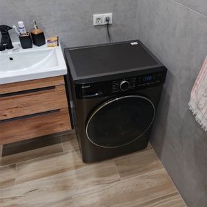 Установка отдельностоящей стиральной машины с подключением