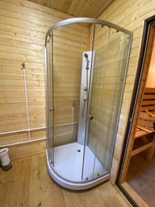 Установка душевой кабины шириной до 90 см