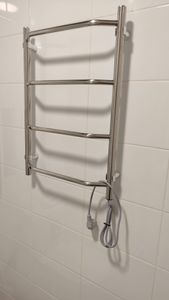 Монтаж водяного полотенцесушителя на готовую подводку (без подгонки)