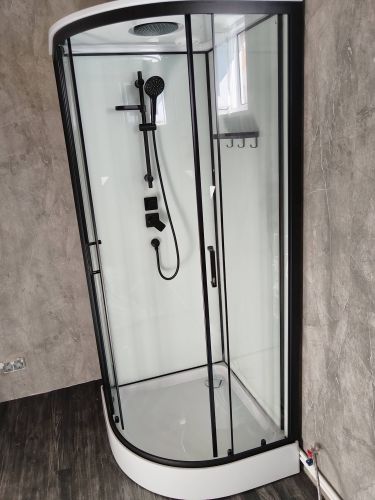 Установка душевой кабины шириной до 90 см