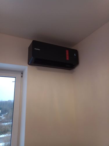 Установка сплит системы 7-9 kBTU (одноэтапный монтаж)