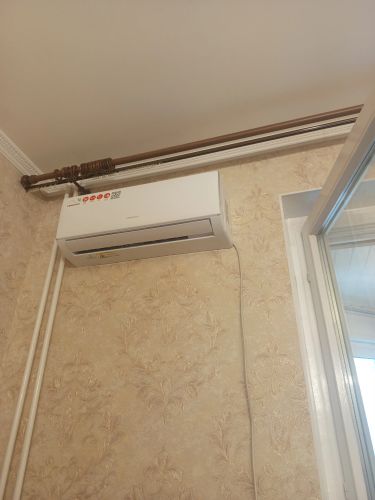 Установка сплит системы 7-9 kBTU (одноэтапный монтаж)