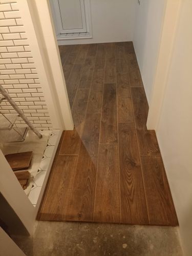 Прямая укладка ламината с подложкой более 20 кв.м