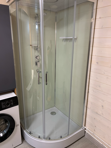 Установка душевой кабины без гидромассажа