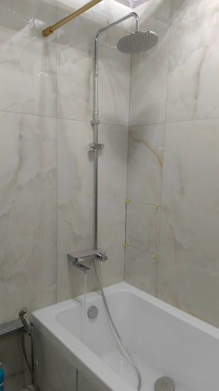 Установка смесителя (на готовые коммуникации)