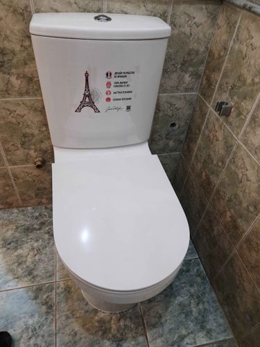 Установлено новое сантехническое устройство, подключено к водопроводу и канализации, закреплено на полу, проверена герметичность соединений, выполнена регулировка бачка, произведена уборка рабочего места.