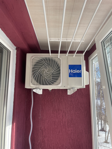 Установка сплит системы 7-9 kBTU (одноэтапный монтаж)