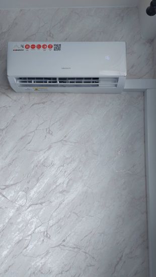 Установка сплит системы 7-9 kBTU (одноэтапный монтаж)