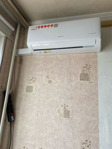 Установка сплит системы 7-9 kBTU (одноэтапный монтаж)