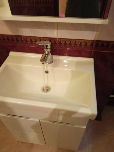 Установка смесителя (на готовые коммуникации)