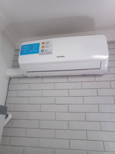 Установка сплит системы 7-9 kBTU (одноэтапный монтаж)