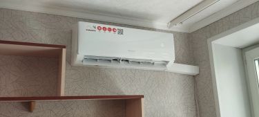 Установка сплит системы 7-9 kBTU (одноэтапный монтаж)