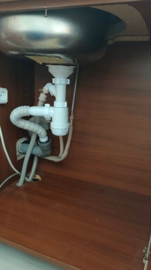 Установка смесителя (на готовые коммуникации)