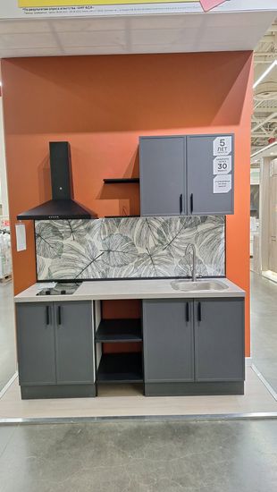 Дополнительные работы по сборке кухонь ЭКСПО Установка полки на кронштейнах/скрытого монтажа Подключение и монтаж светодиодной ленты с короб