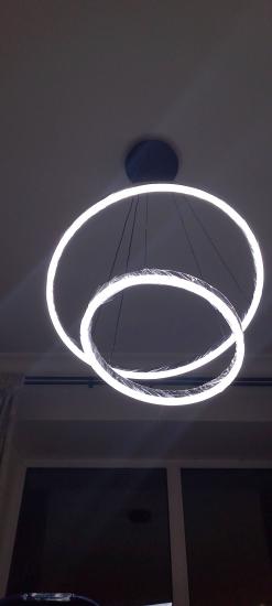 Установка люстры в сборке