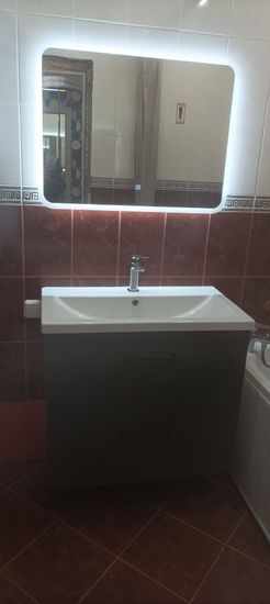 Установка смесителя (на готовые коммуникации)