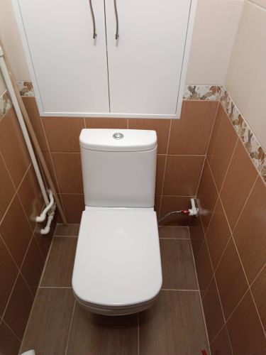 Установка напольного унитаза