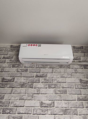 Установка сплит системы 7-9 kBTU (одноэтапный монтаж)