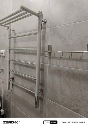 Монтаж водяного полотенцесушителя на готовую подводку (без подгонки)