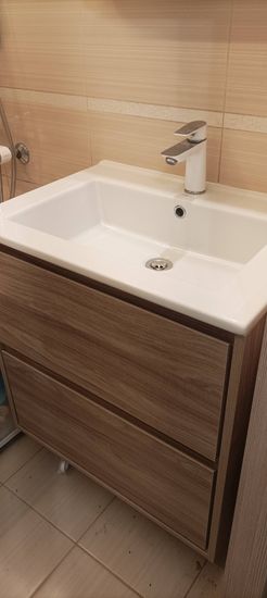 Установка смесителя (на готовые коммуникации)