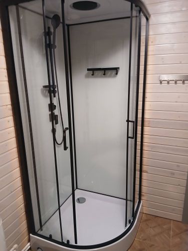 Установка душевой кабины шириной до 90 см