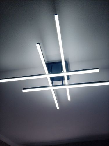 Установка люстры в сборке