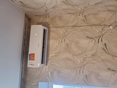 Установка сплит системы 7-9 kBTU (одноэтапный монтаж)