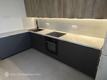 Установка столешницы ДСП Демонтаж столешницы из ДСП без сохранения Установка и подключение электрической варочной поверхности