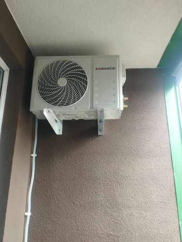 Установка сплит системы 7-9 kBTU (одноэтапный монтаж)