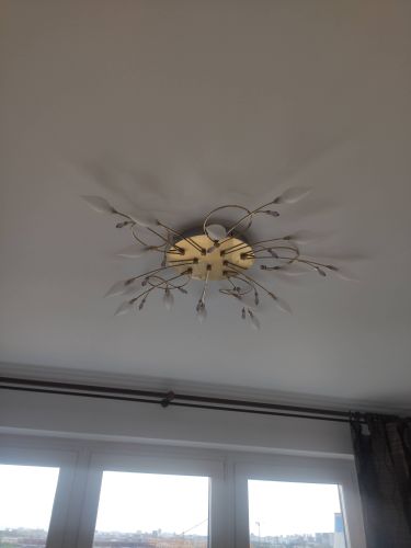 Сборка и навеска люстры