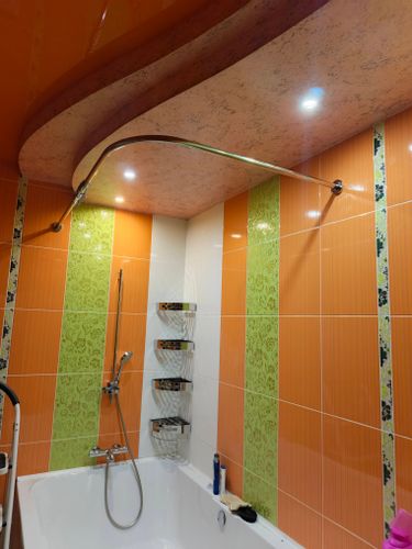 Установка декоративного карниза (одно, двух, трехрядный) длиной до 3,5  метров