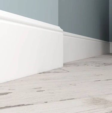 Монтаж полиуретанового/дюрополимерного плинтуса до 100 мм