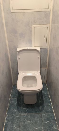 Установка напольного унитаза